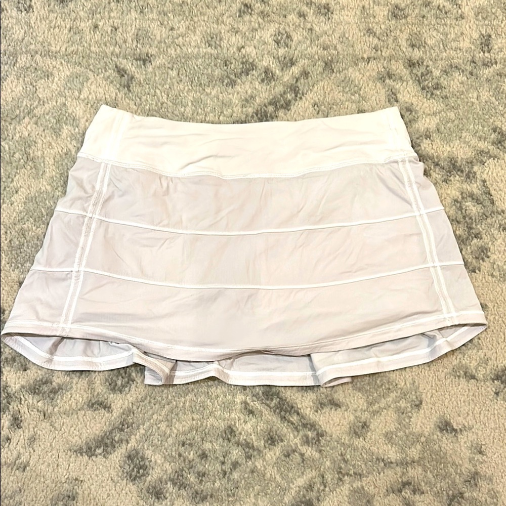 Lululemon Pace Rival Mid-Rise Skirt White